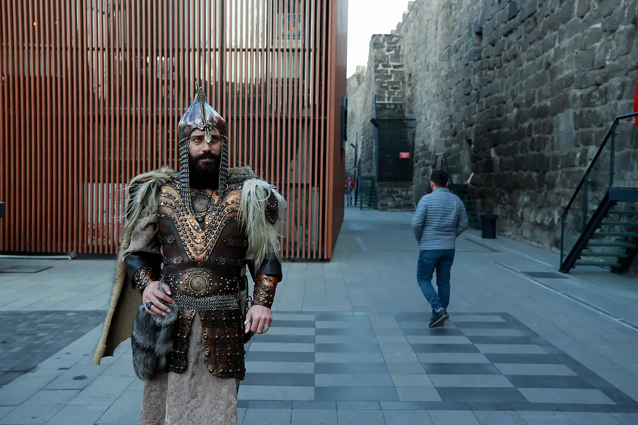 Kayseri sokaklarında ilginç görüntü!