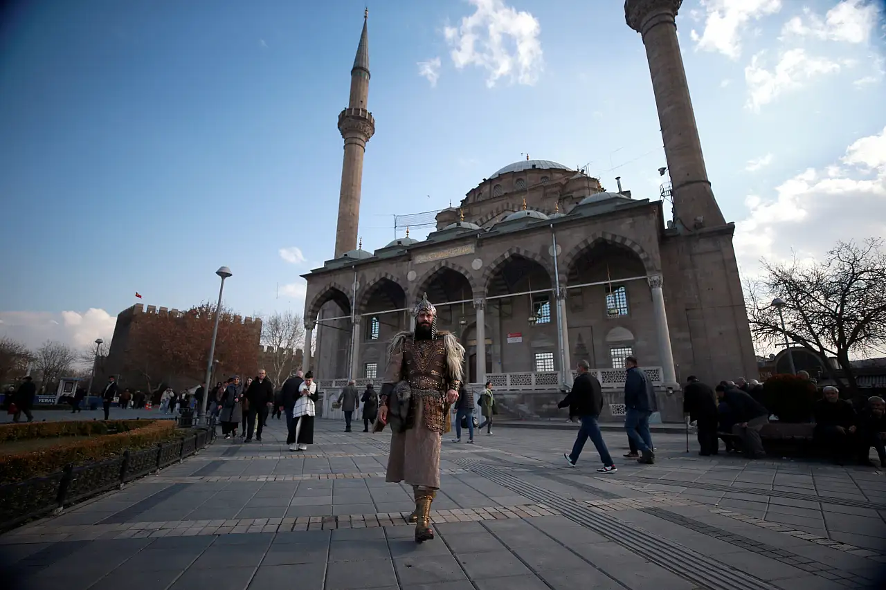 Kayseri sokaklarında ilginç görüntü!