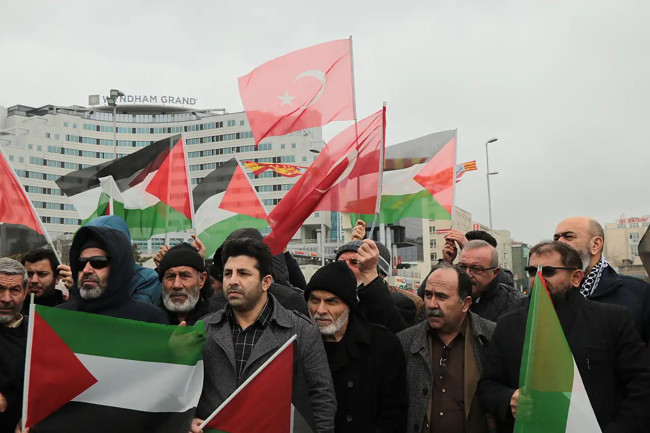 Kayseri'de, İsrail protesto edildi