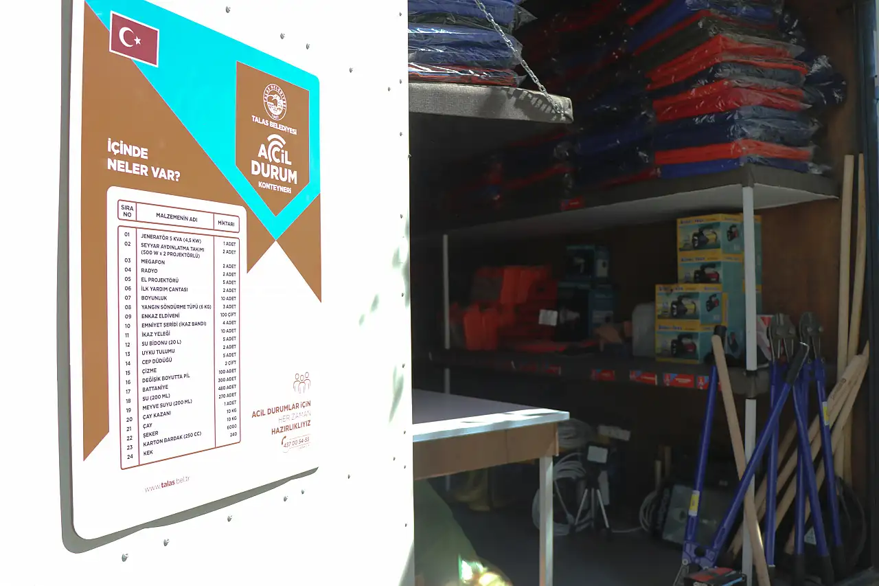 Talas'ta deprem hazırlığı