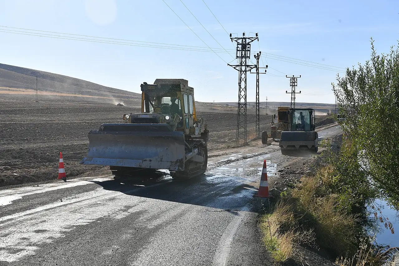 Üç mahalleyi kapsayan 7 kilometrelik yeni yol