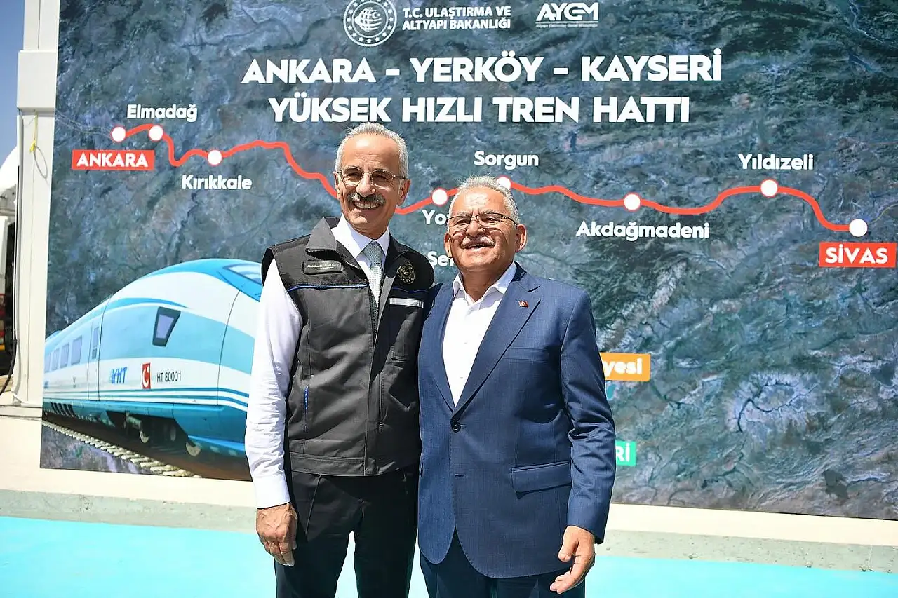 İşte Kayseri hızlı tren inşaatının son hali