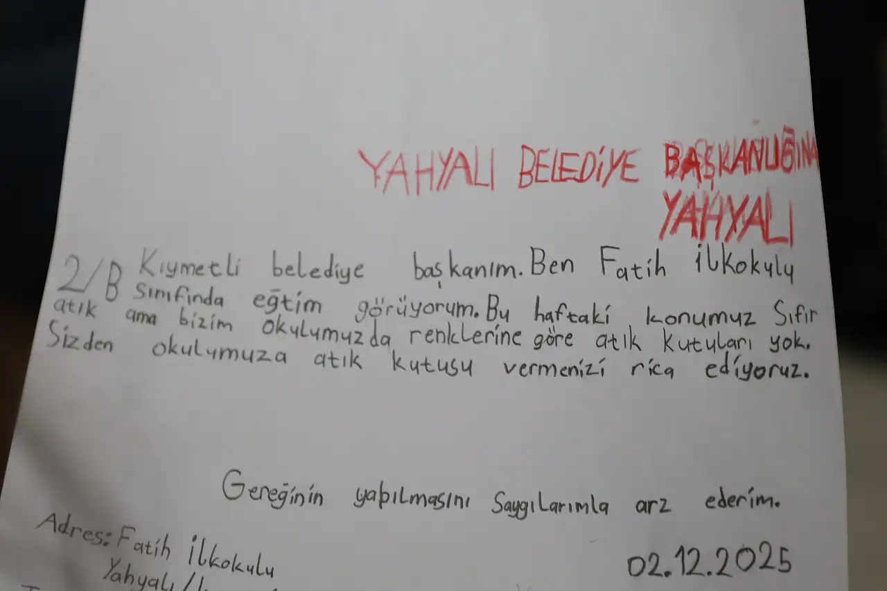 Kayseri'de çocuklar Belediye Başkanına dilekçeyle başvurdu ve bakın ne istedi?
