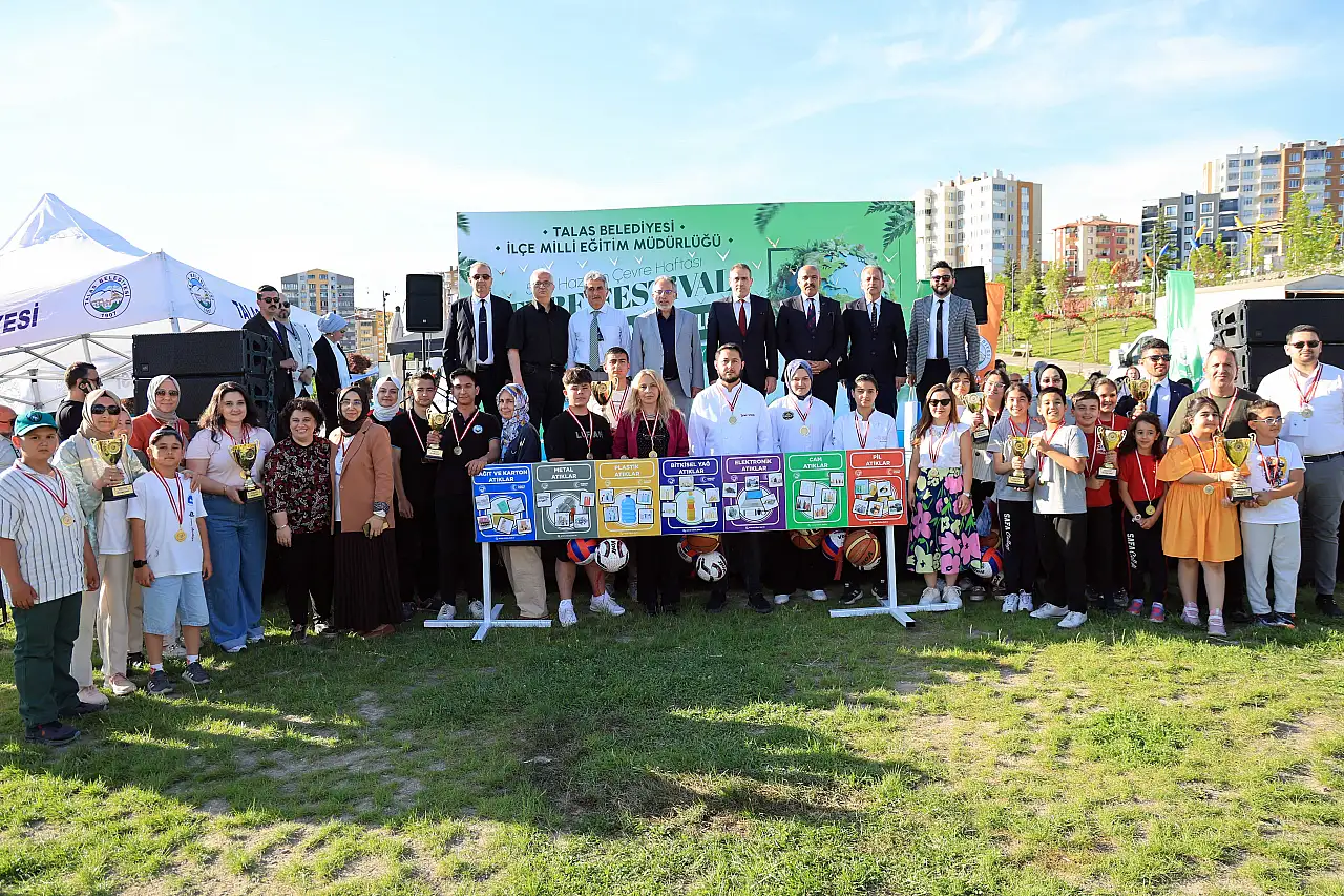 Talas'ta şenlik var! Çocuklar sanat eseri yaptı...
