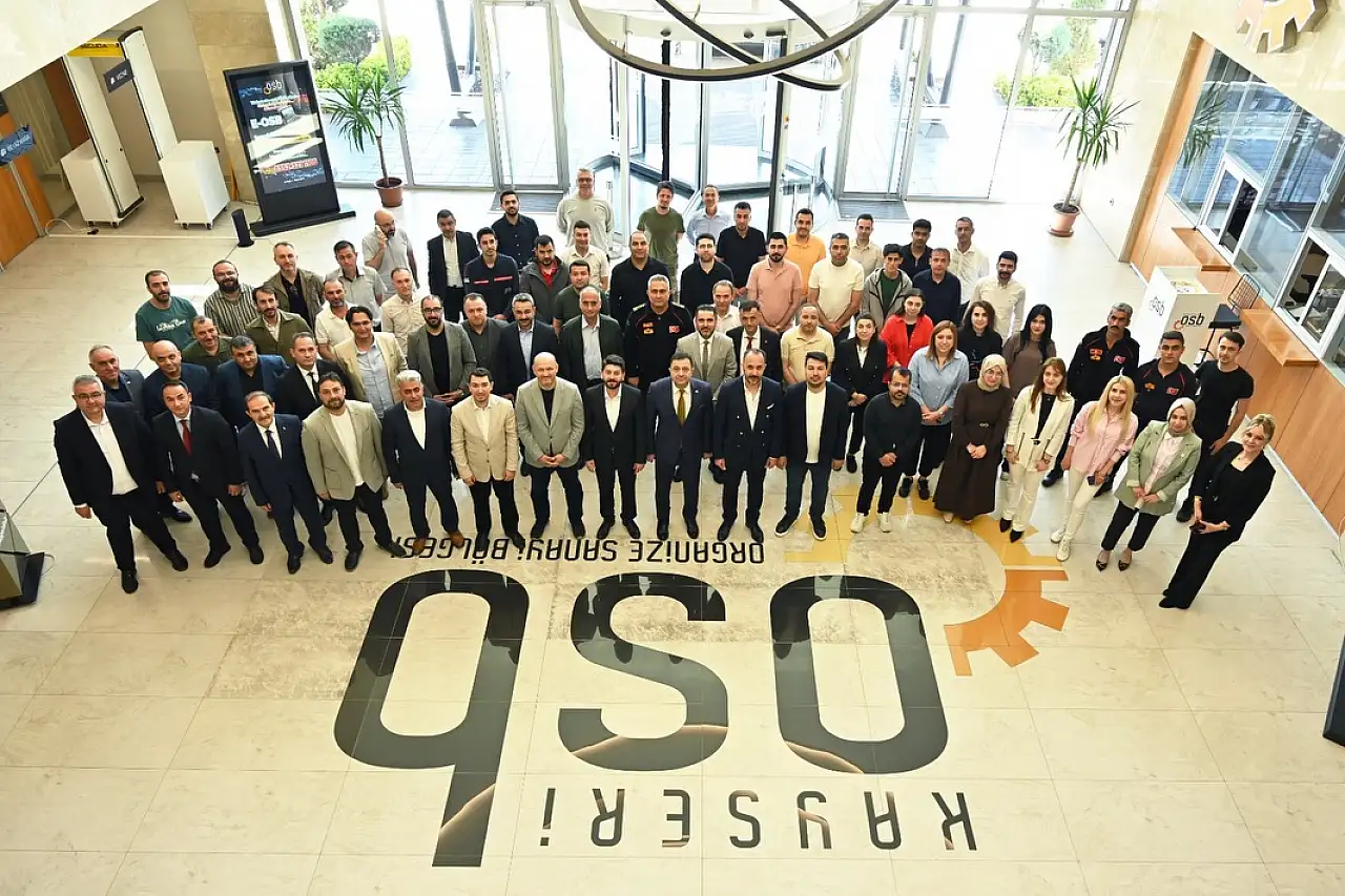 Kayseri OSB'de bayramlaşma sırası