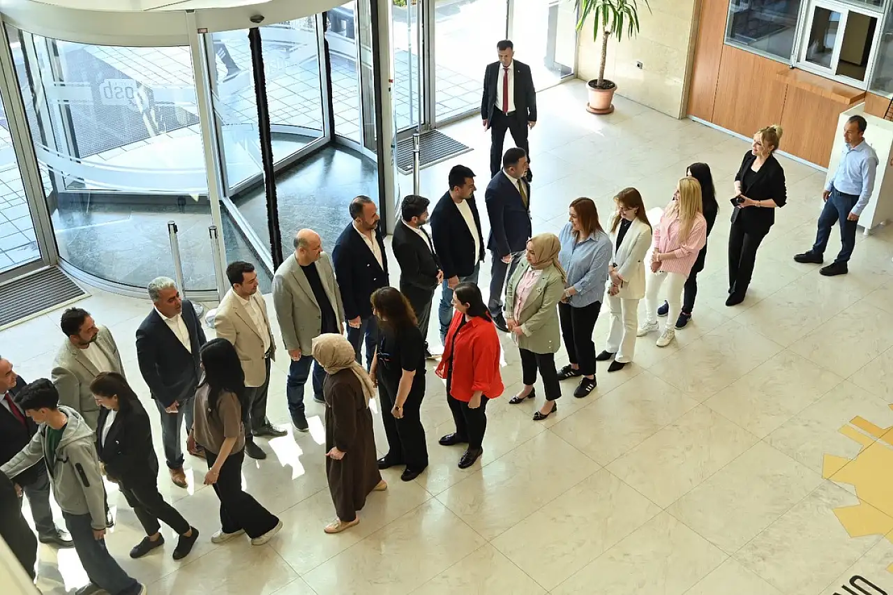 Kayseri OSB'de bayramlaşma sırası