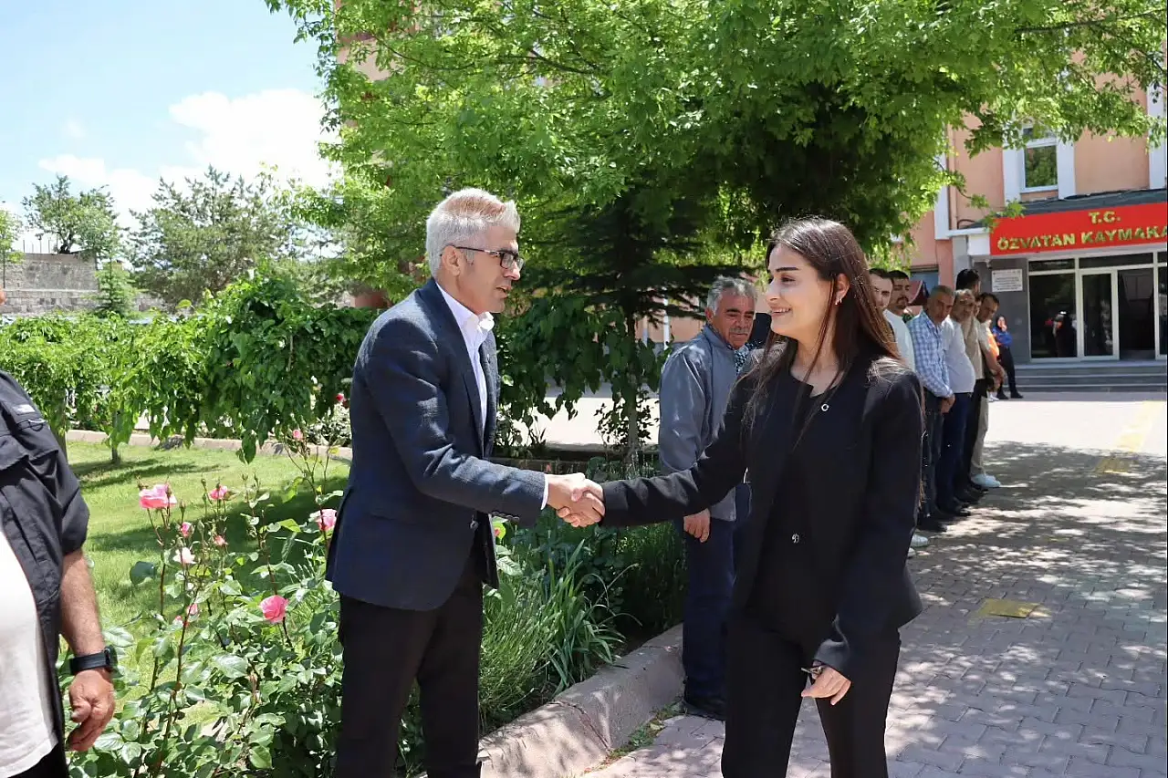 Kayseri'nin kadın Kaymakamı kentte veda etti