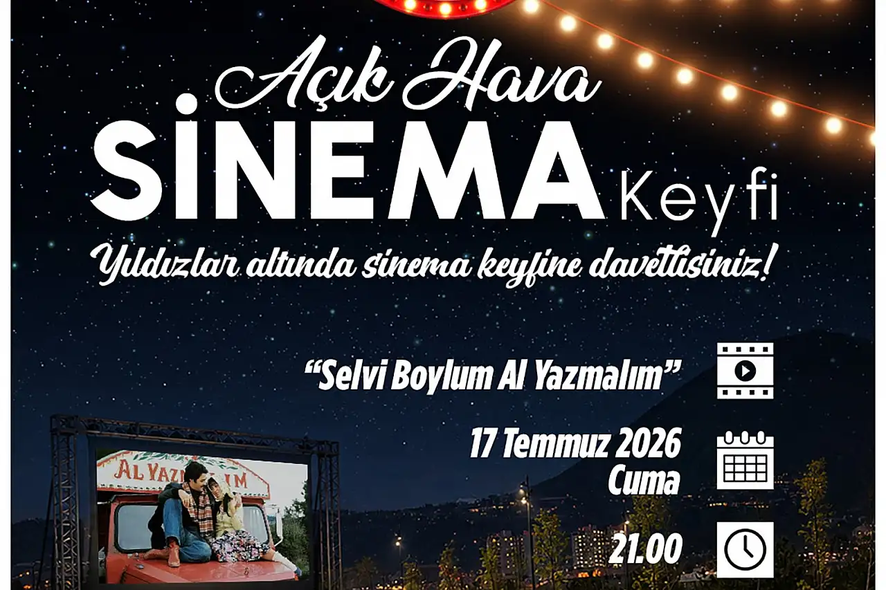 Talas'ta açık hava sineması başlıyor
