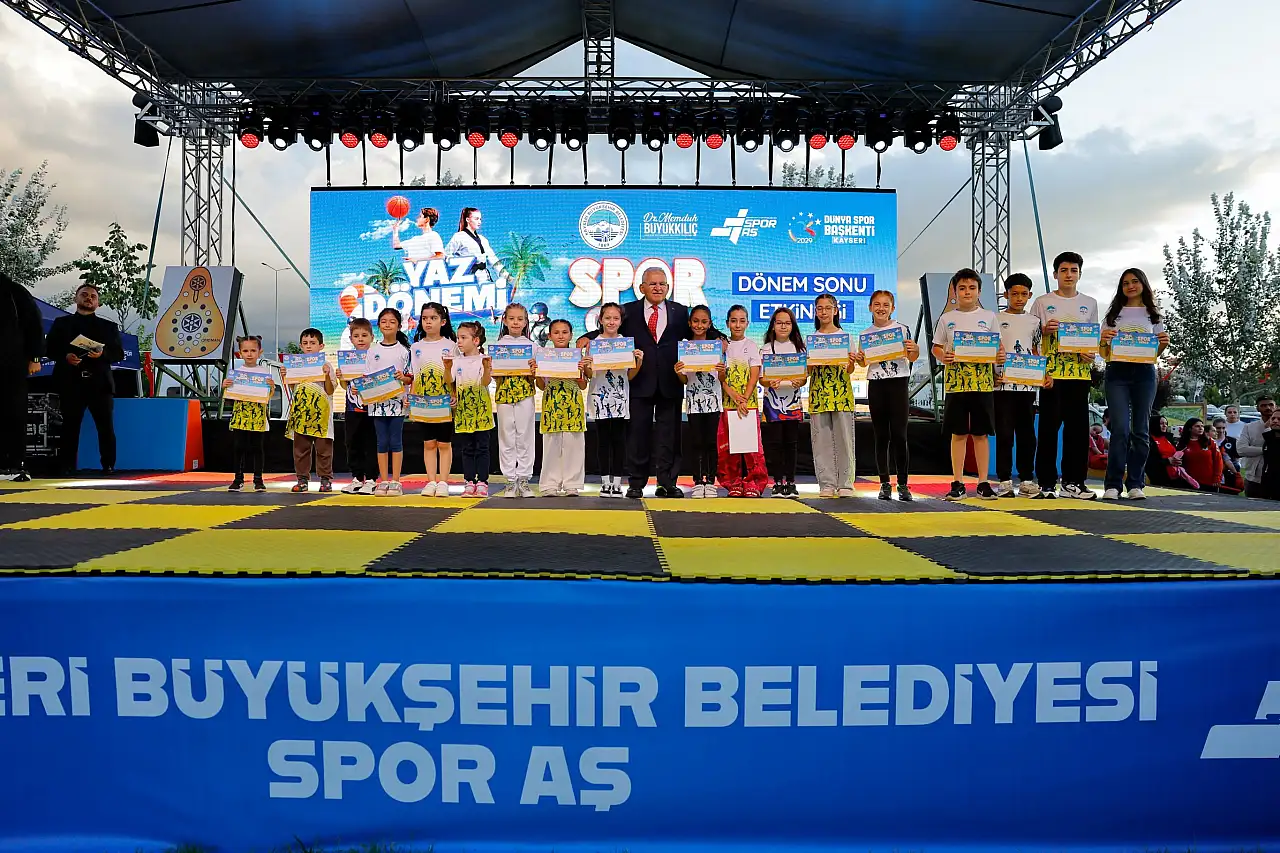 Kayseri'de yaz spor okullarının finali kutlandı!