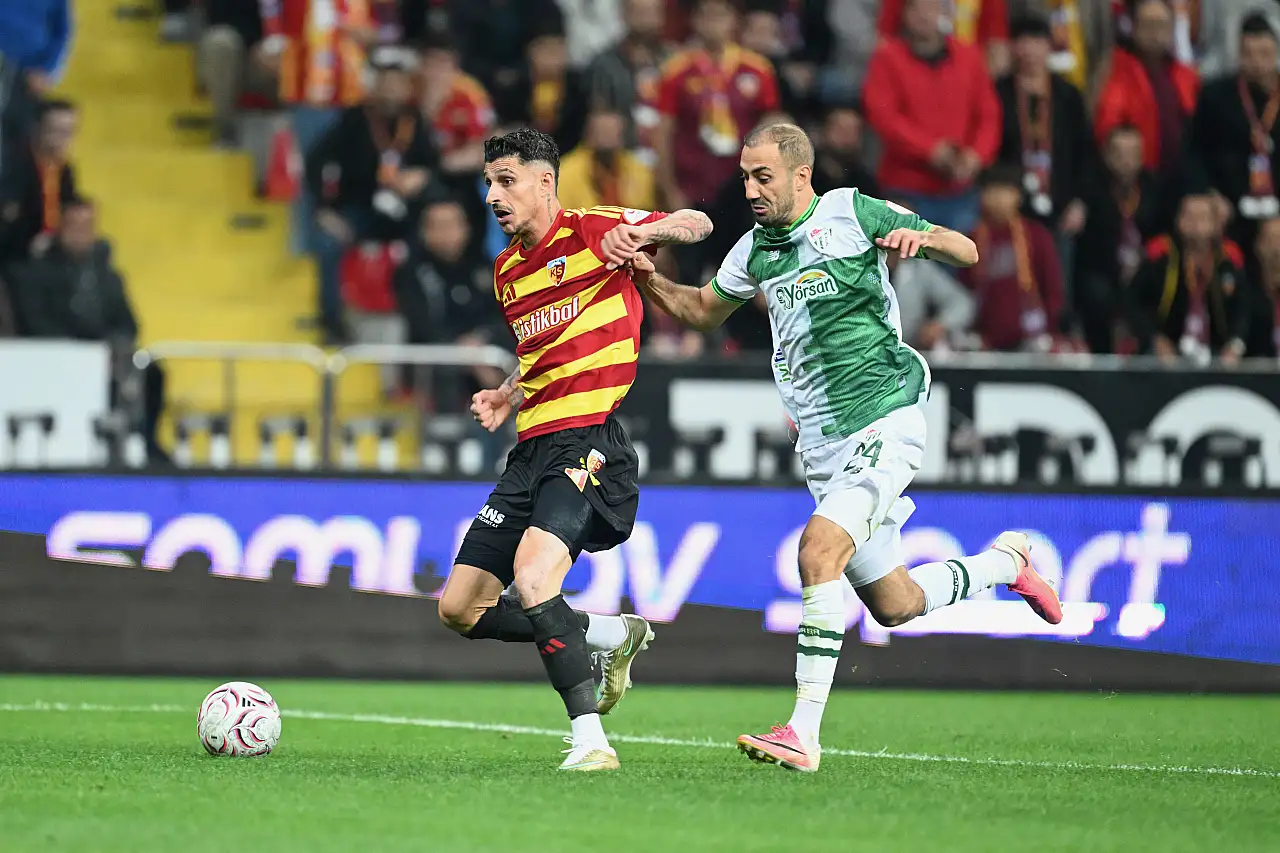 Kayserispor-Bursaspor maçında neler oldu neler! Birçok ilk yaşandı