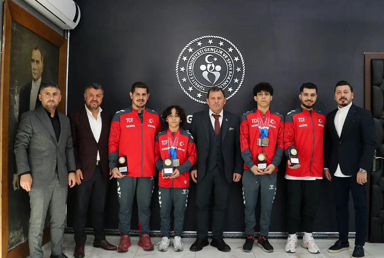 Balkan şampiyonları Kabakcı'yı ziyaret etti