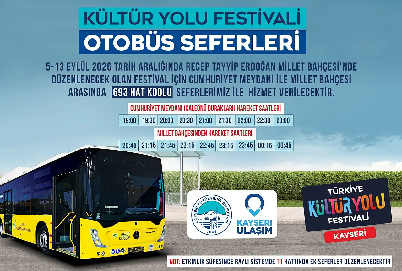 Kayseri'de ulaşım baştan sona değişti! Festivale özel güncelleme