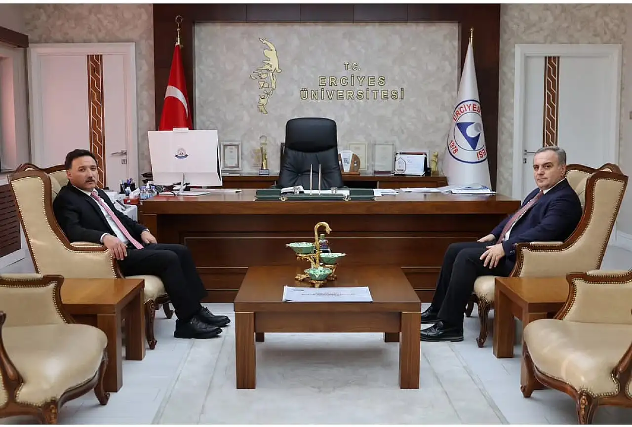 Cinayet olayı ile sarsılan Erciyes Üniversitesine dikkat çeken ziyaret