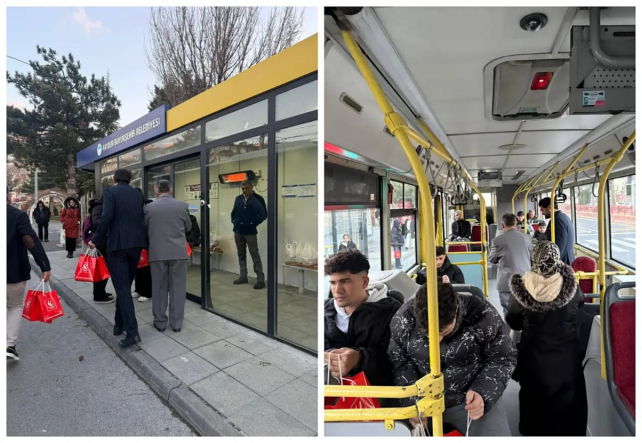 Kayseri'de iftara yetişemeyenler için bakın ne yaptılar?