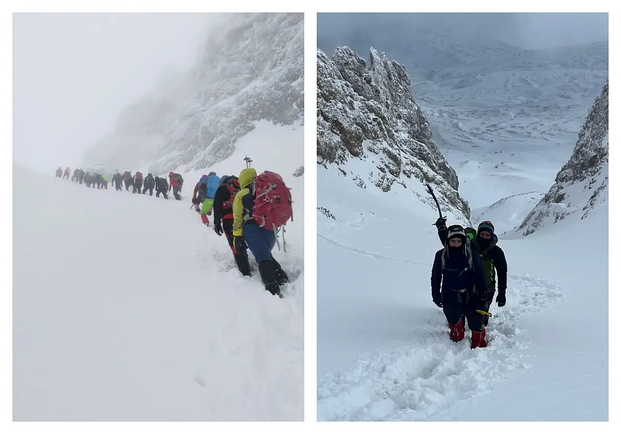 Şehir merkezinde durum farklı ama bu görüntü Kayseri'de çekildi