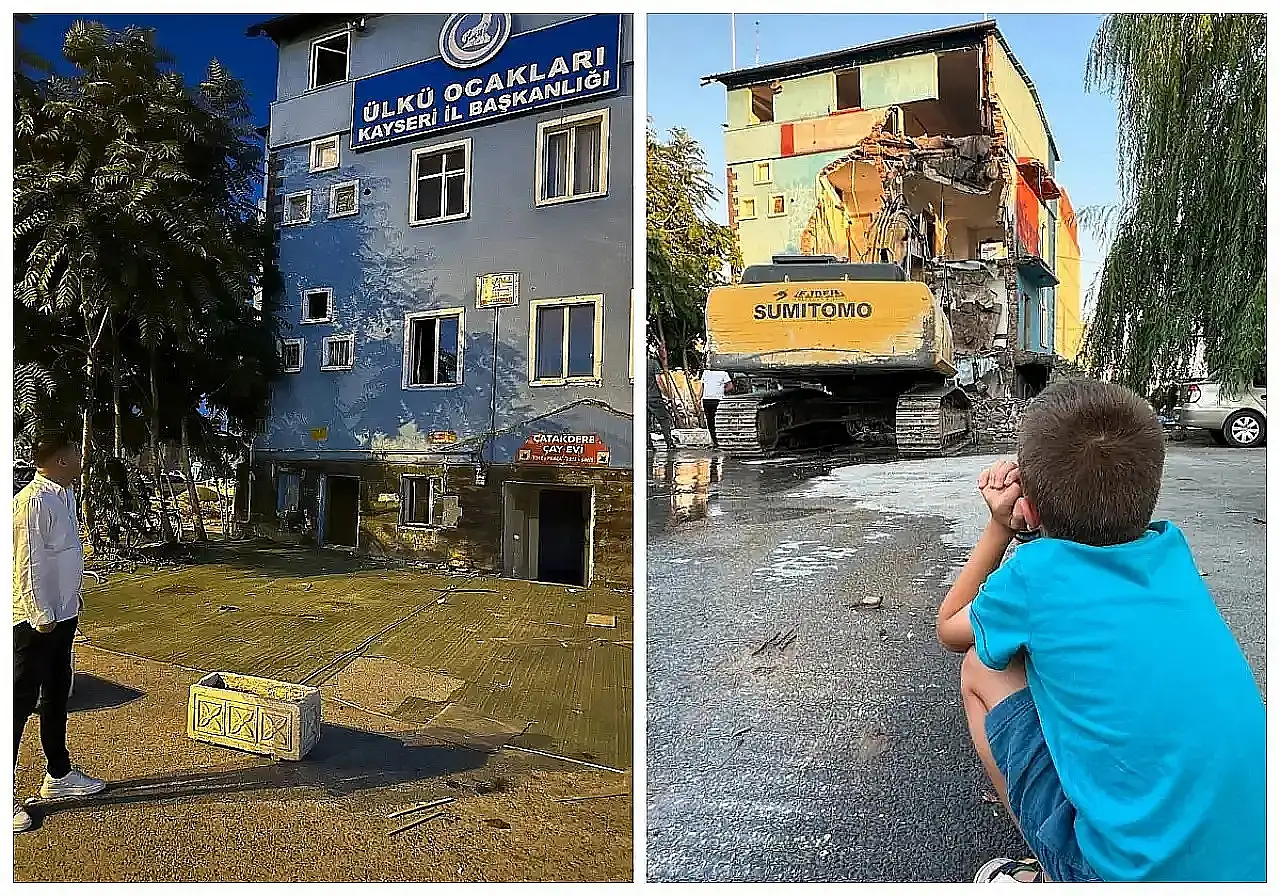 Kayseri Ülkü Ocakları Başkanından yeni bina pozu! Mesaj verdi