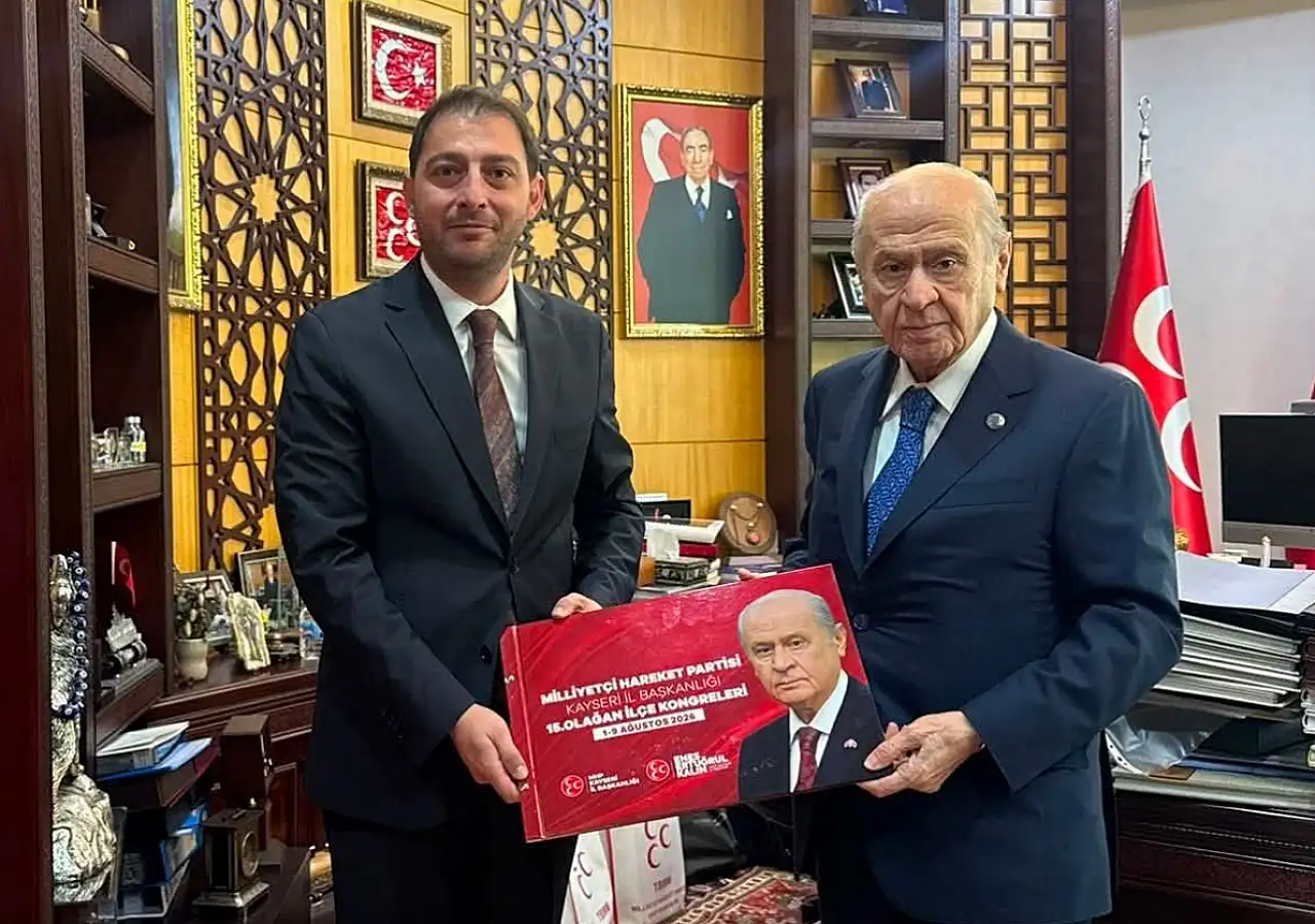MHP Kayseri'den Bahçeli ziyaretinin görüntüleri paylaşıldı