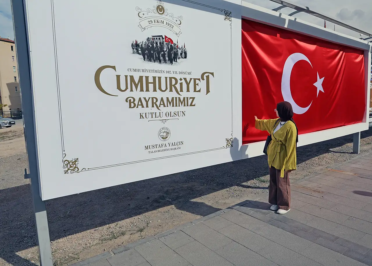 Cumhuriyet coşkusu Talas'ta her yerde