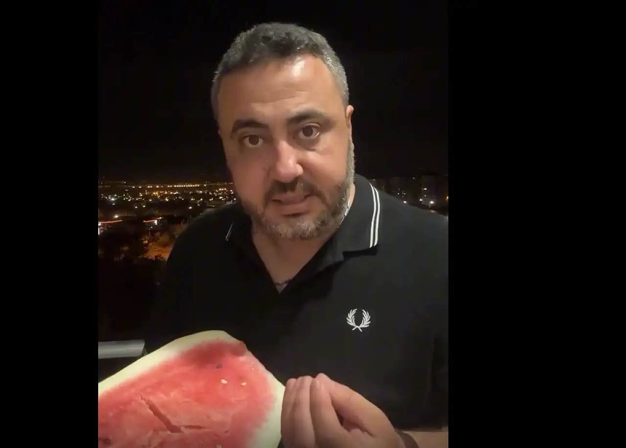Kayserili fenomen karpuz yumrukladı!