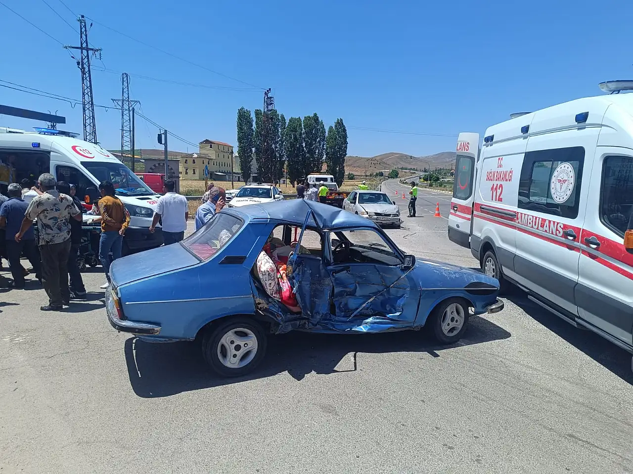 Sivas-Kayseri kara yolunda kaza