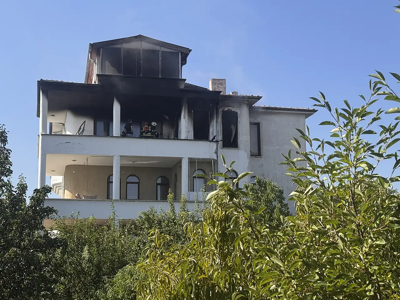 Kayseri'de villada korkutan yangın