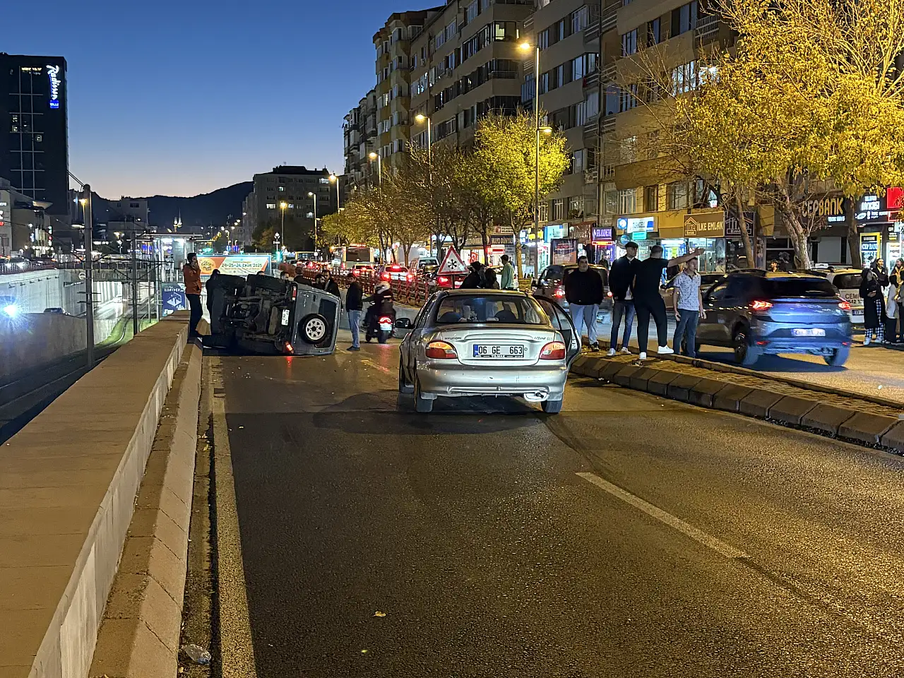 Sivas Caddesi'nde kaza!