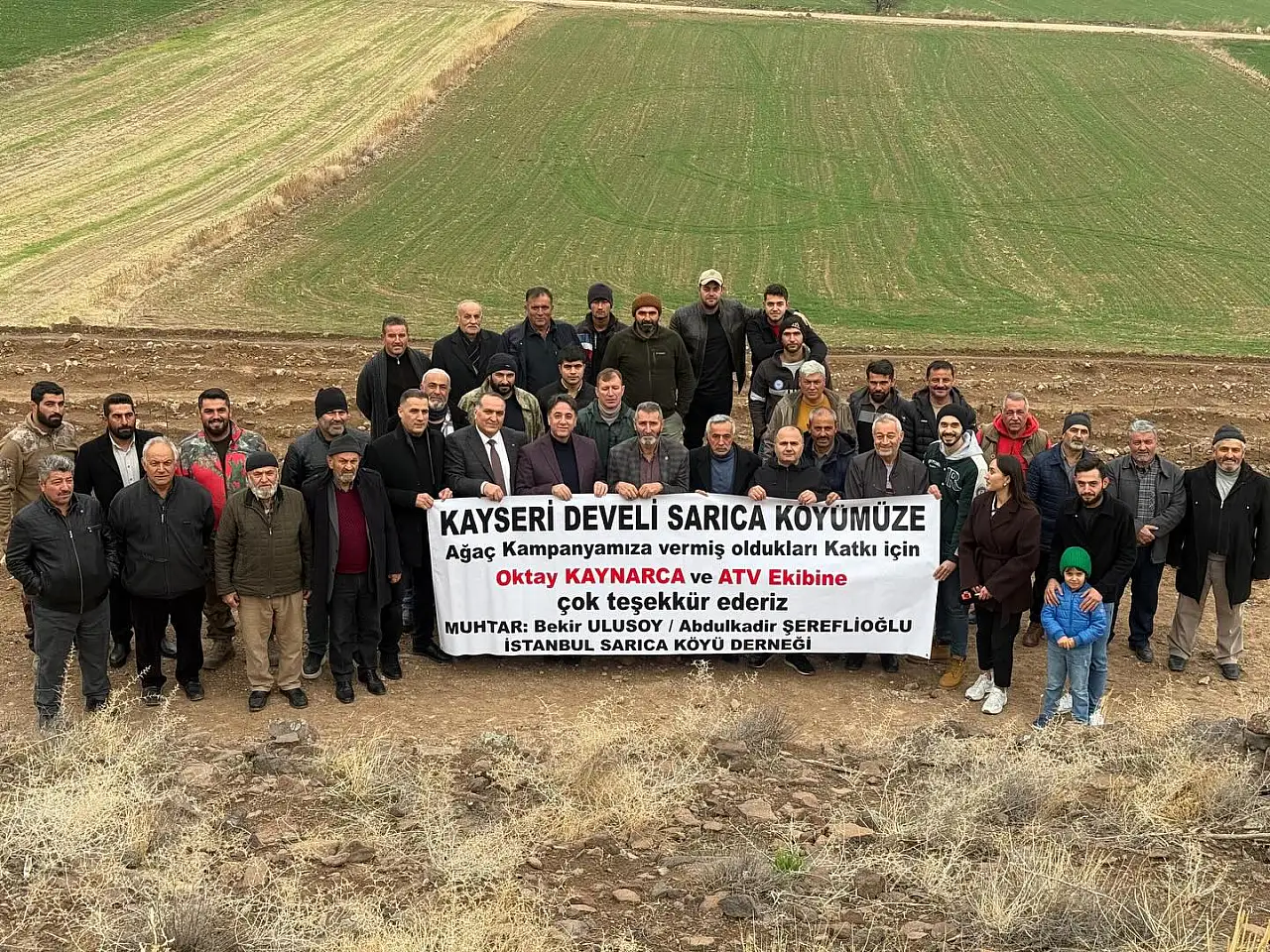 Kayseri'de her ev için iki tane ekildi! Ünlü oyuncudan destek geldi