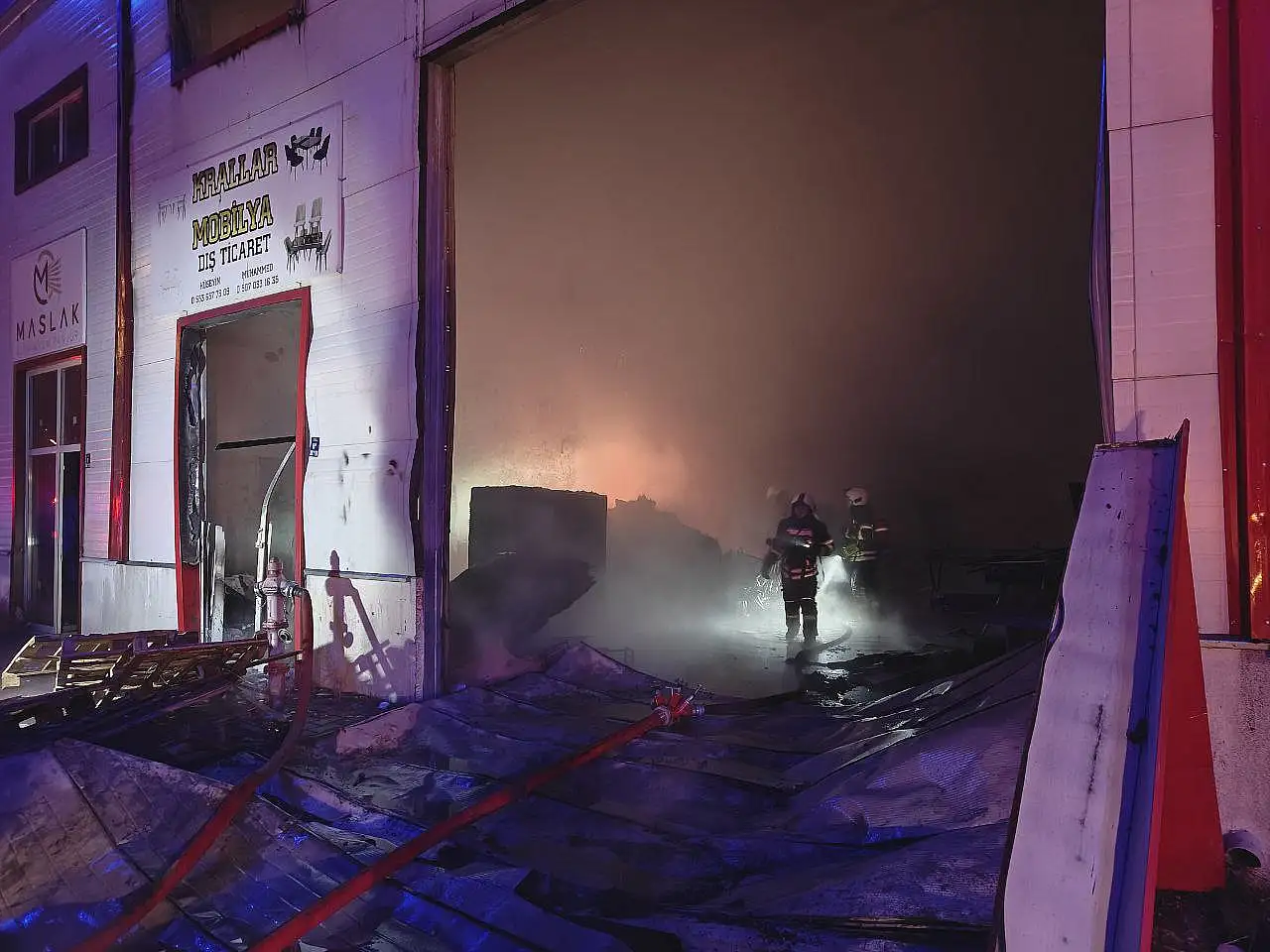 Cami Kebir Mahallesi'nde yangın