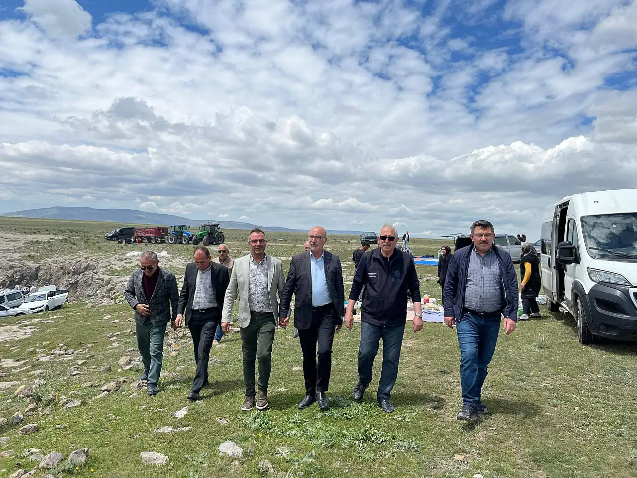 Bünyan'da bir araya gelen kalabalık dikkat çekti