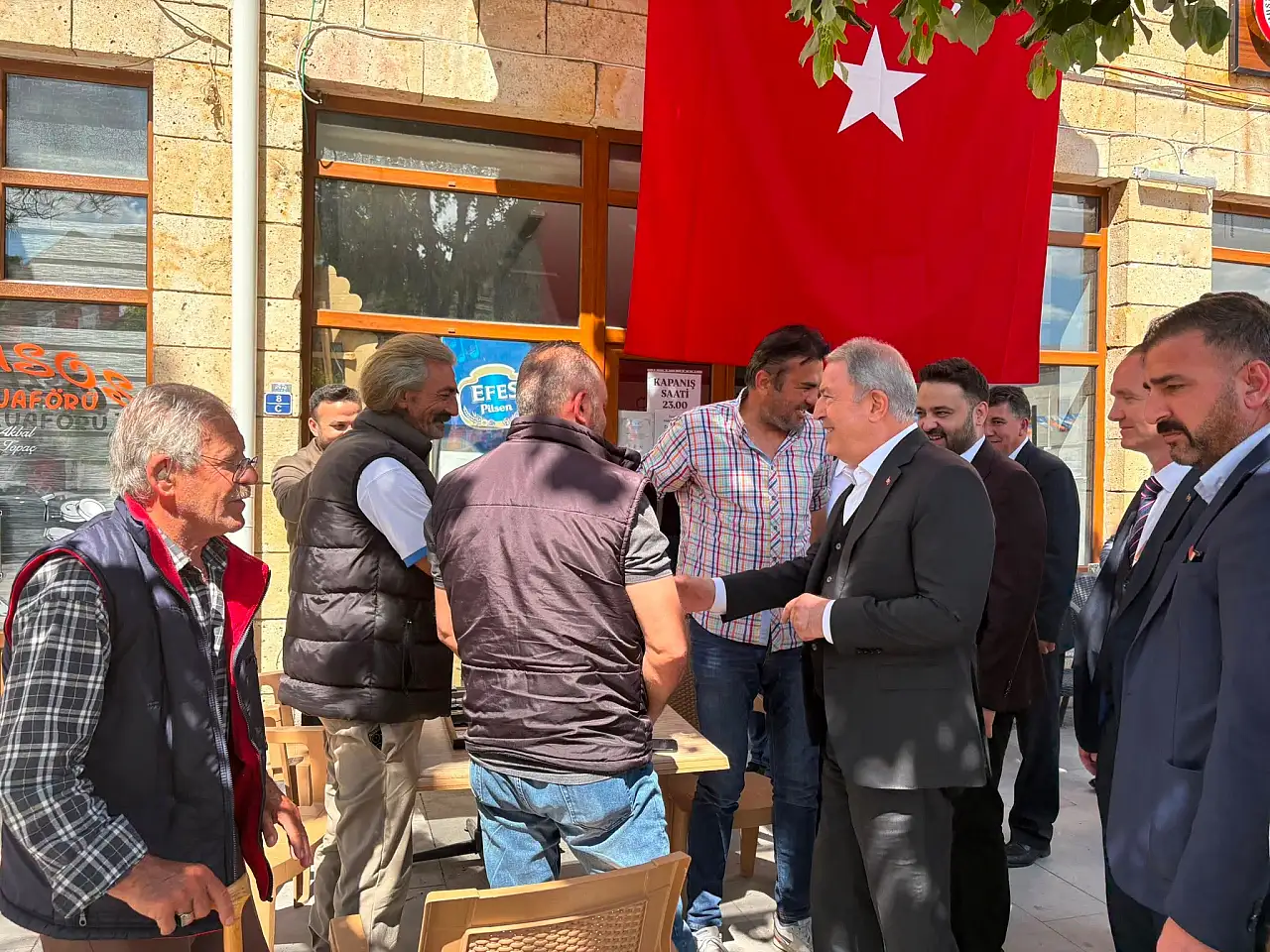 Hulusi Akar belediye başkanlığı seçim çalışmasında