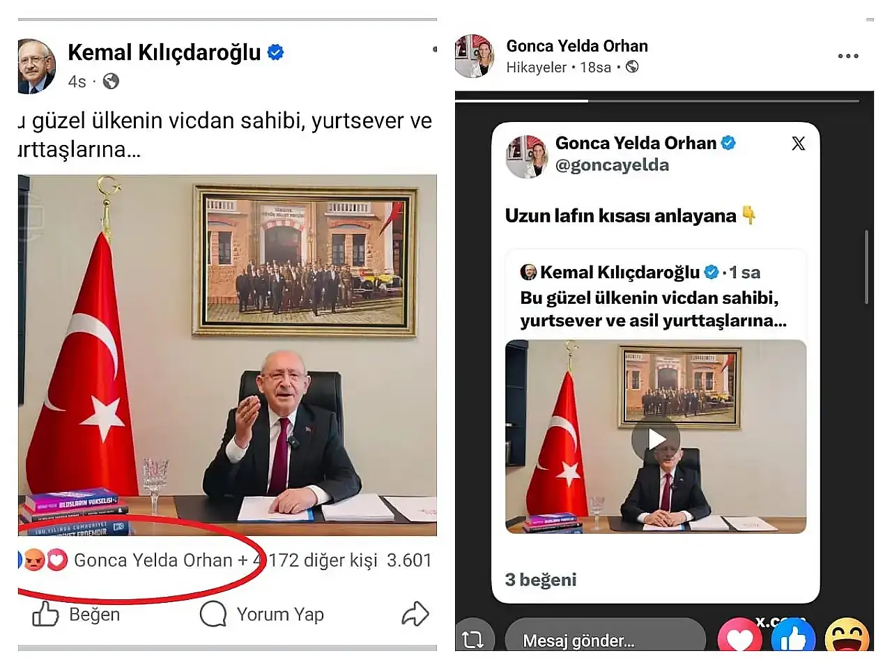 Kayserili ismi Kılıçdaroğlu paylaşımı nedeniyle topa tuttular!