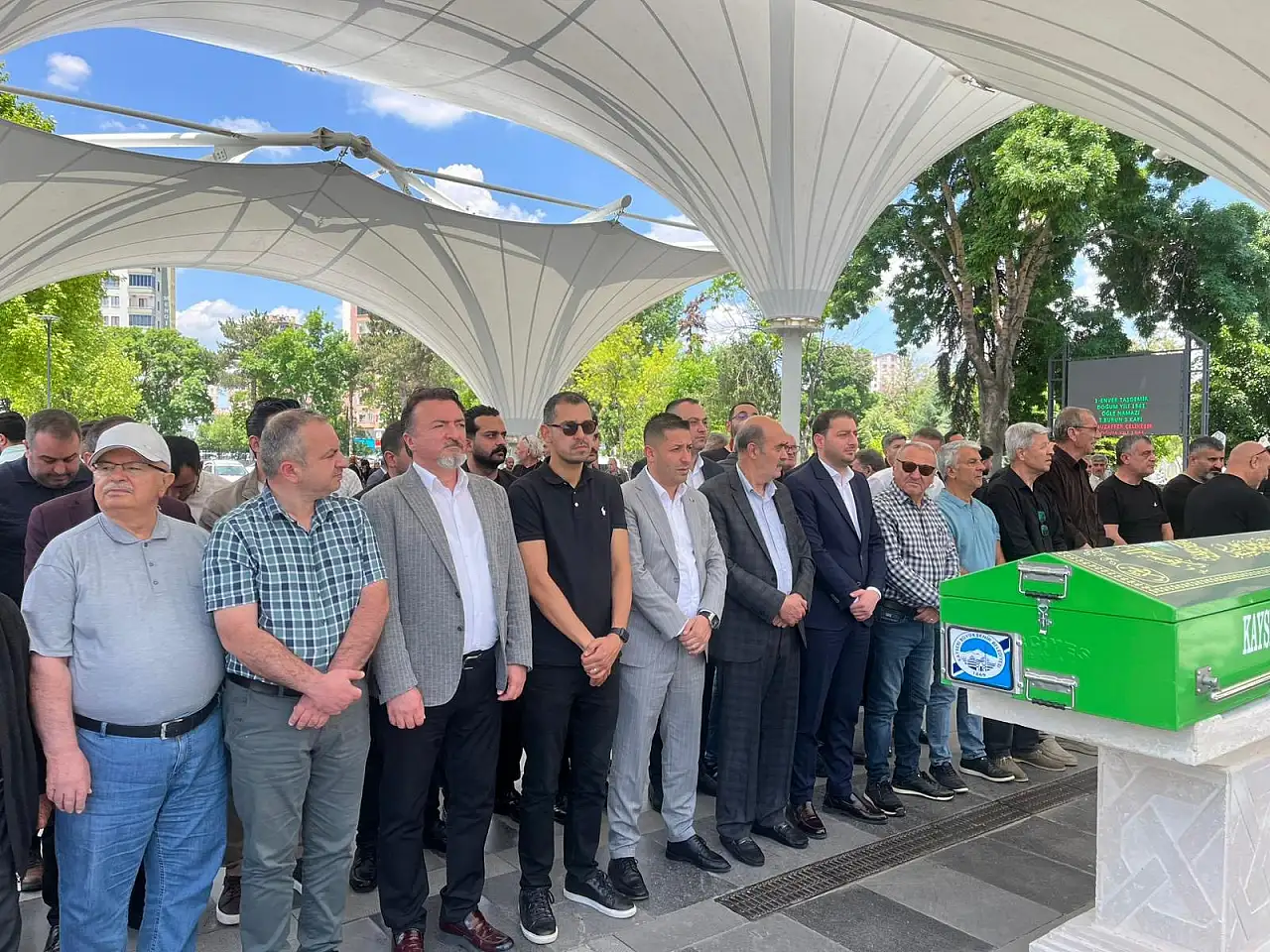 Kayseri'de şehit babasına son görev