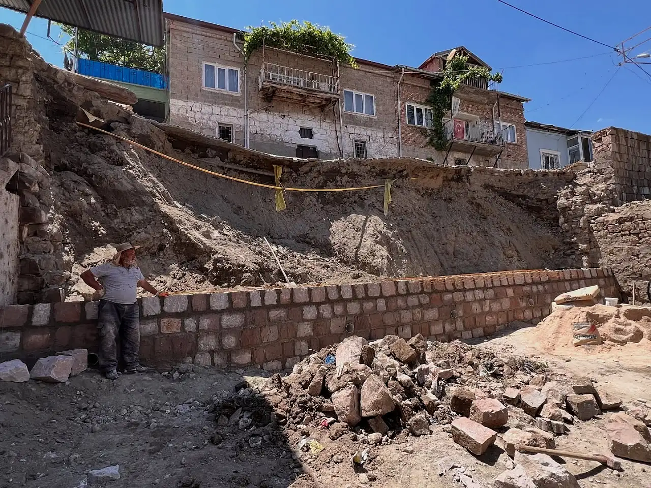 Kayseri'de heyelan! Çalışmalar başladı