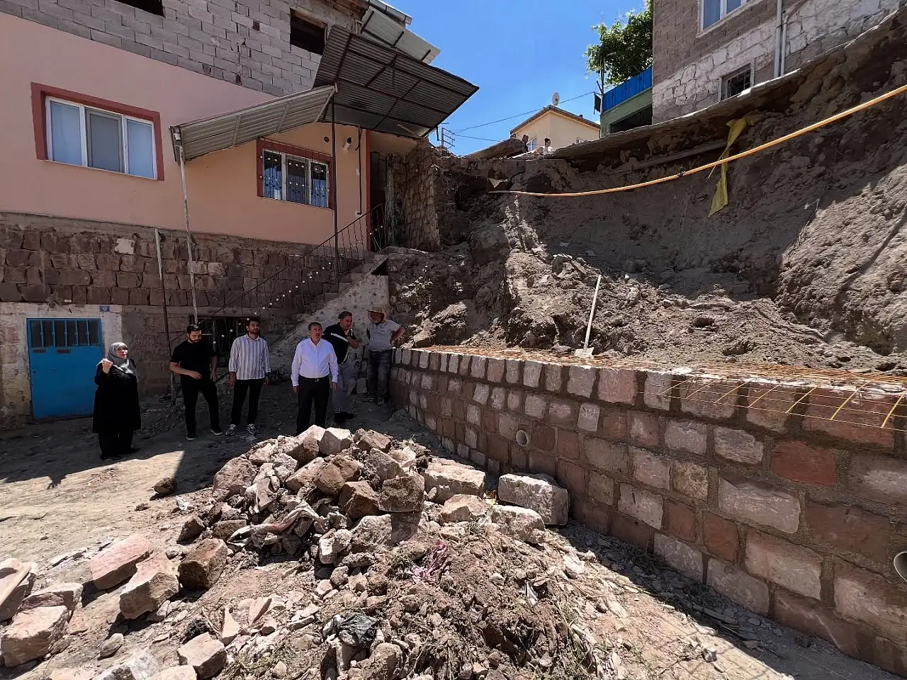 Kayseri'de heyelan! Çalışmalar başladı