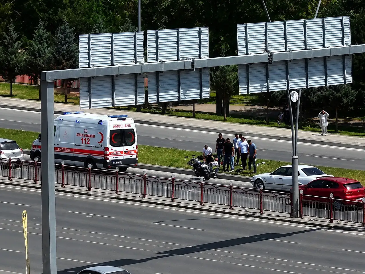 Flaş! Kocasinan Bulvarı'nda kaza!