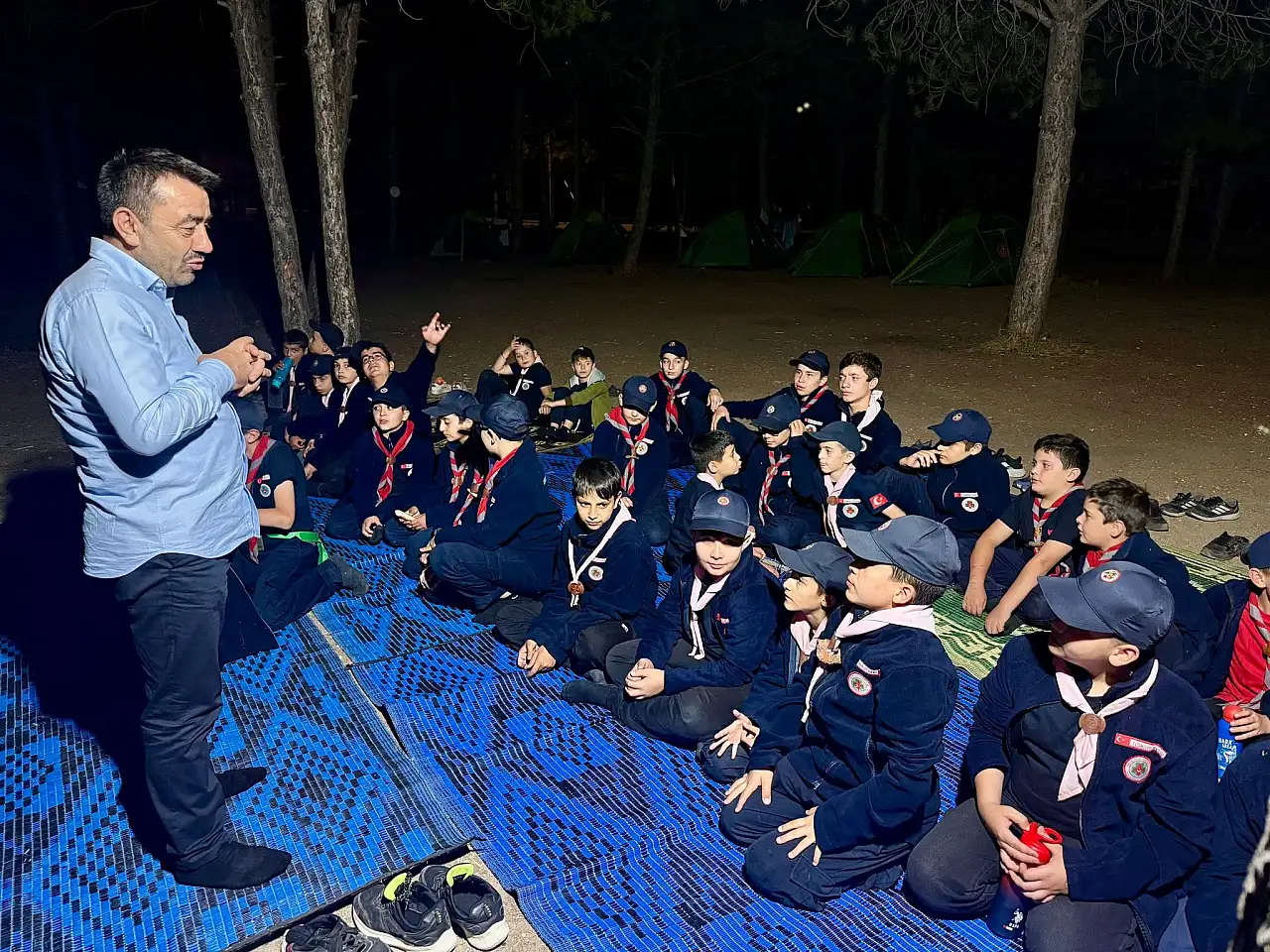 Kayseri'de kamp ateşi başında sürpriz buluşma!