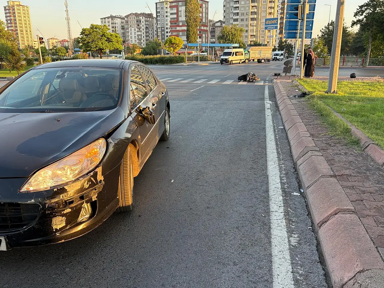 Kayseri'de korkutan kaza! Çarpmanın şiddetiyle savrulan sürücü ağır yaralandı