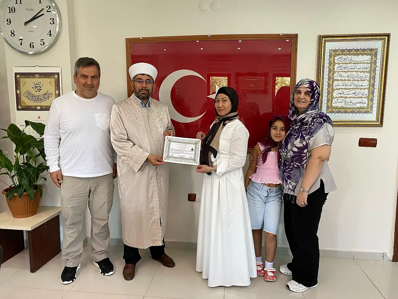 Filipinli kadın Kayseri'de Müslüman oldu!