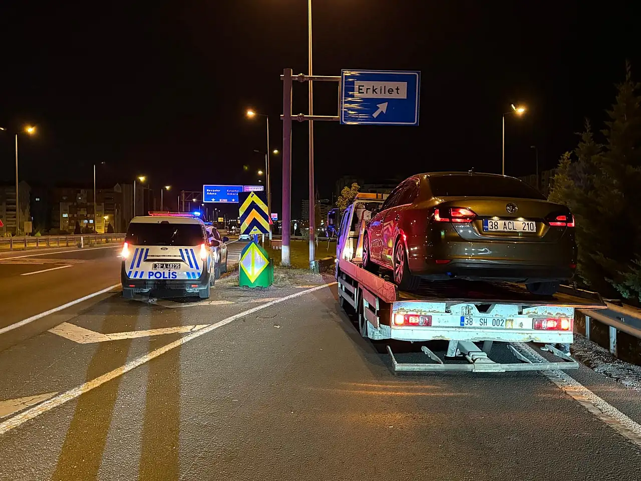 Kayseri'de film gibi kovalamaca! 400 bin TL ceza yedi