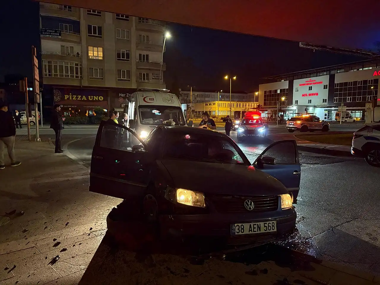 Kayseri'de polisten kaçtı, kazaya karıştı! 255 bin TL ceza yedi