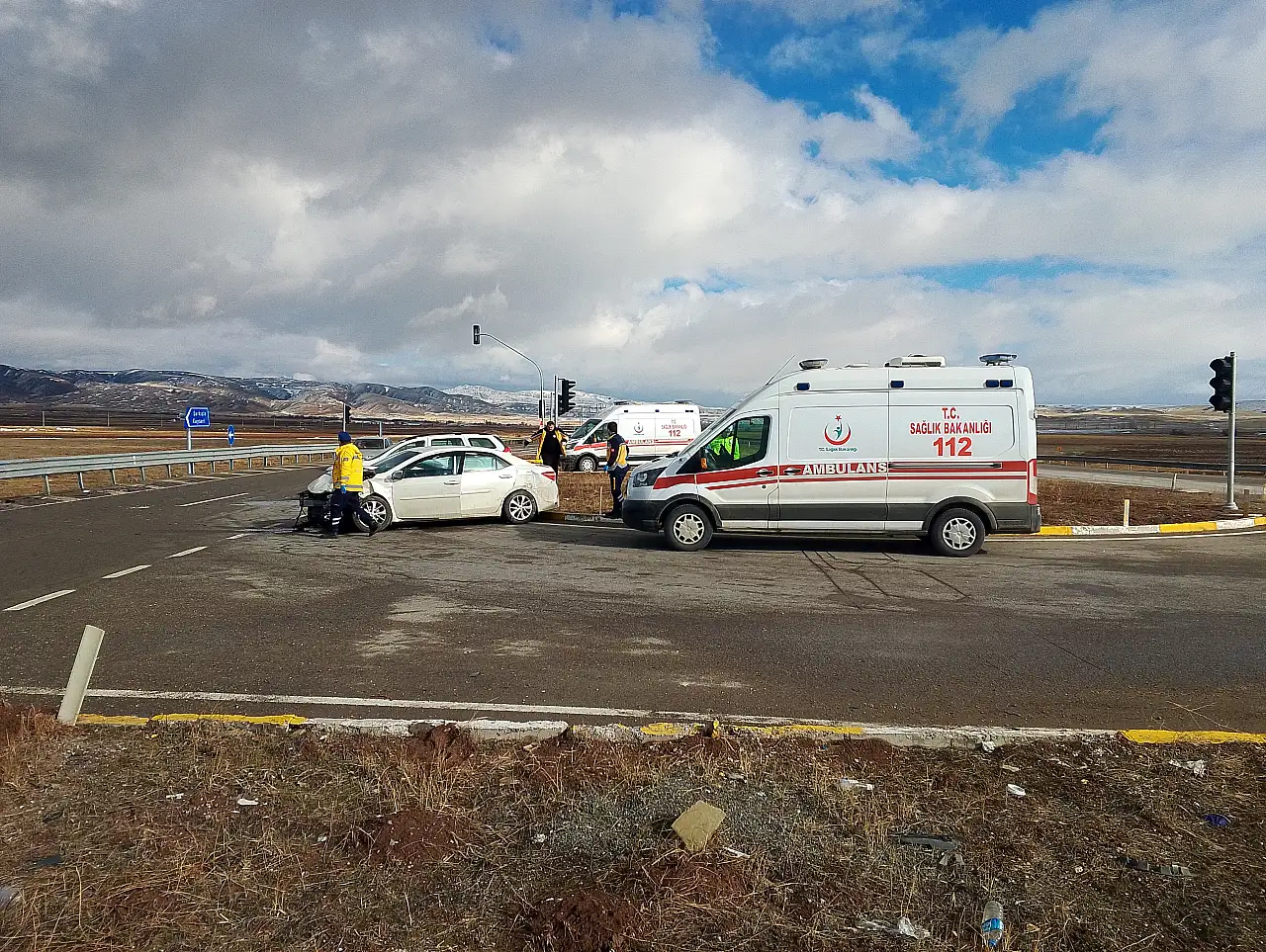 Kayseri-Sivas kara yolunda kaza