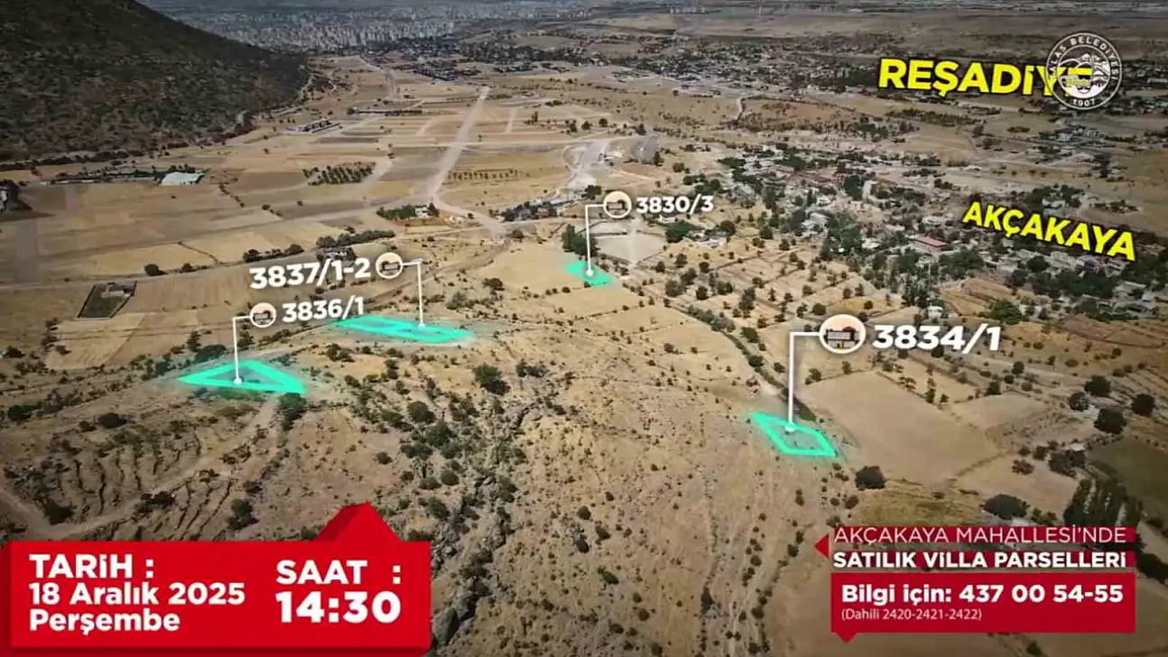 Kayseri'de villa parselleri satışa çıktı!