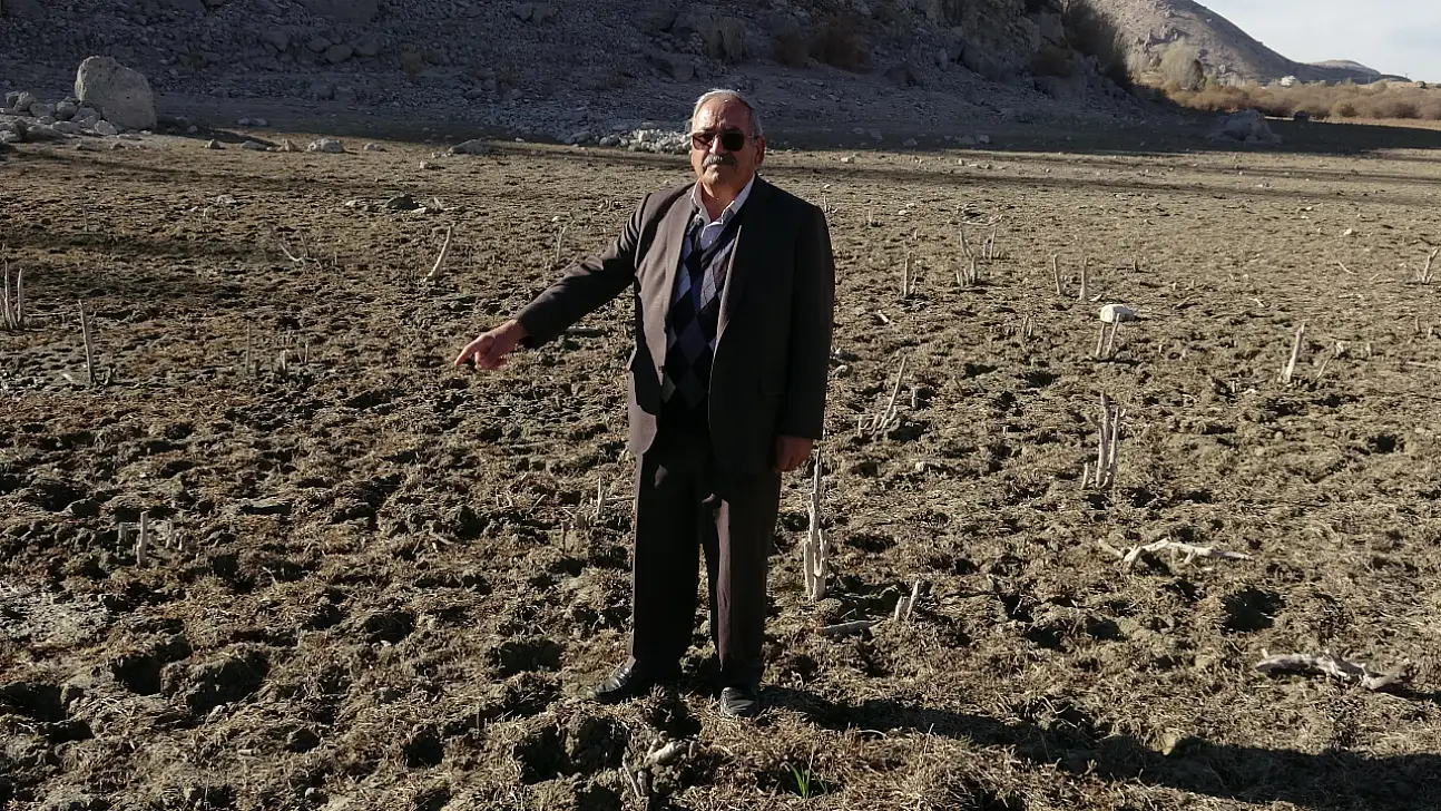 Bu fotoğraf Kayseri'de çekildi… Sebebi kuraklık!