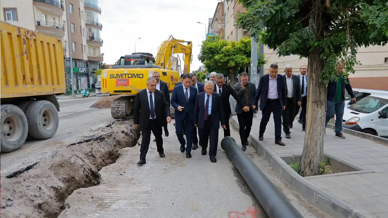 Develi'de 4 buçuk kilometrelik altyapı çalışmaları başladı