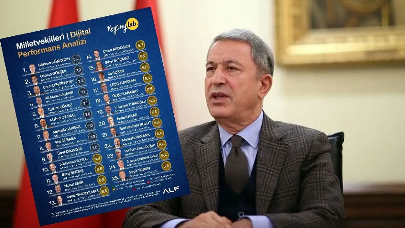 Dijital listede bir tek Hulusi Akar var ama…