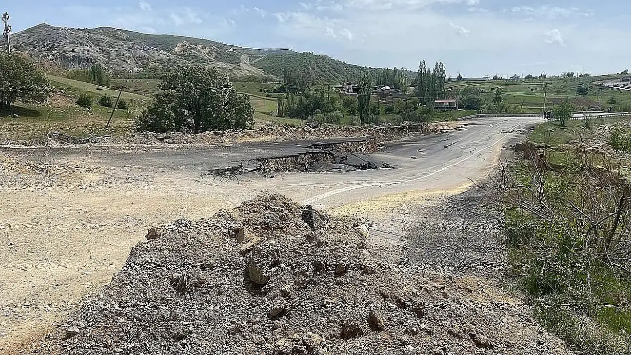 Dikkat! Çökme nedeniyle kapanan yolun alternatifi de kapandı!