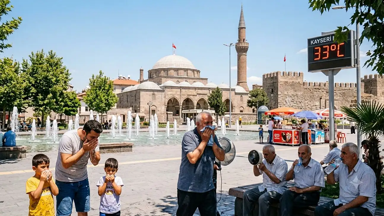 Dikkat: Kayseri'de sıcaklık 33 dereceye çıkacak!