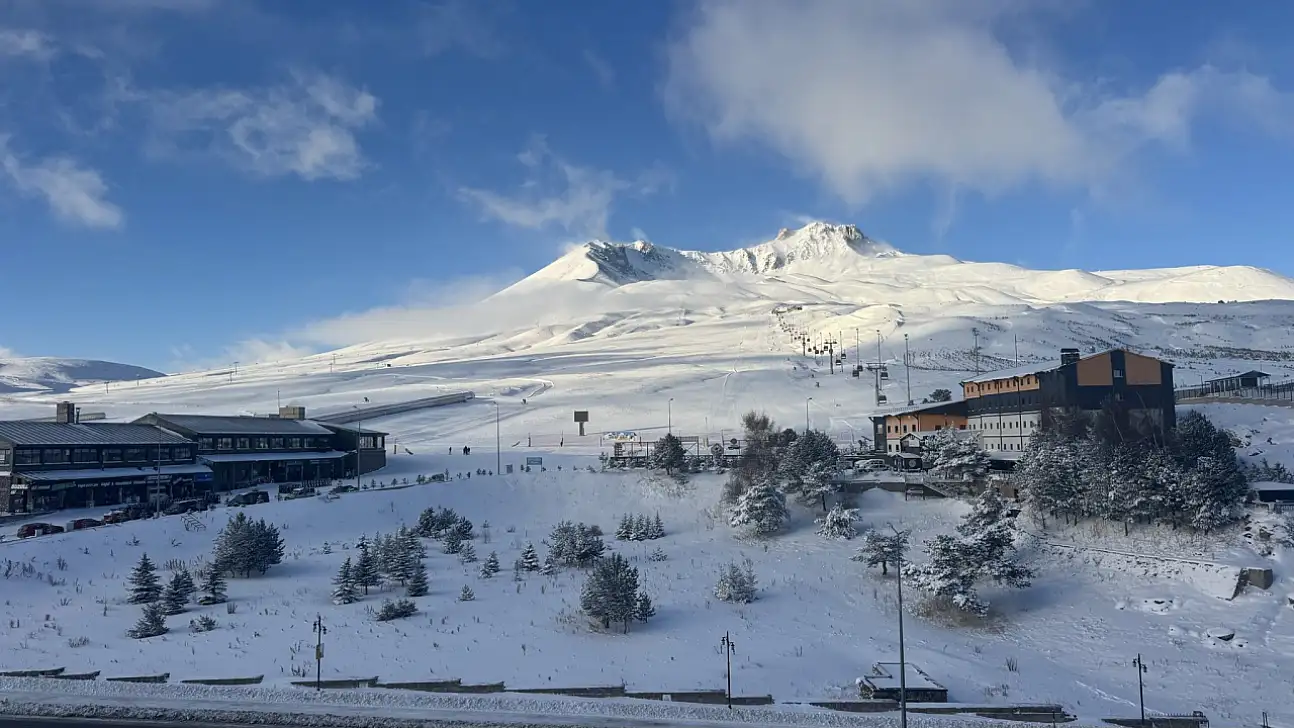 Erciyes Kayak Merkezi boş kaldı! Bugün kayak yapılmayacak