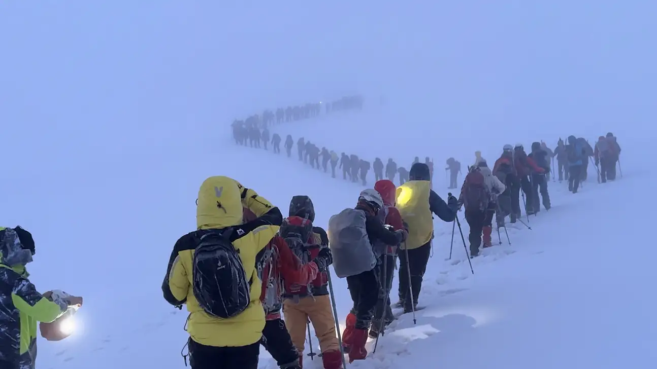 Erciyes'te Dağcılar tipi nedeniyle geri döndü!