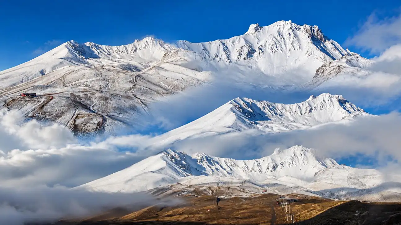 Erciyes'te muhteşem görüntüler